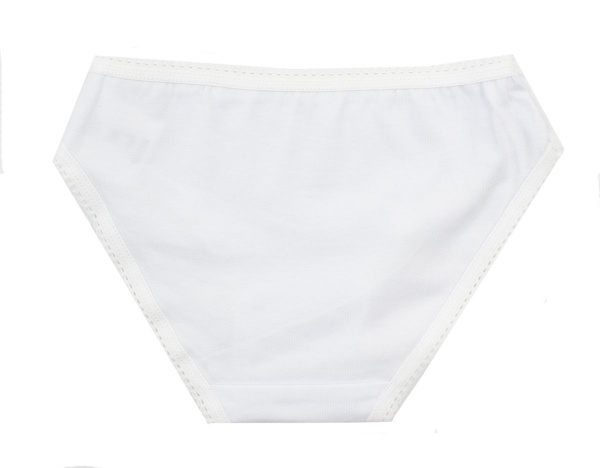 Трусы для девочки Luna Kids с белым кантом р.134-140 белый 