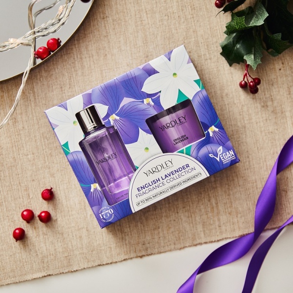 Набір подарунковий для жінок Yardley Lavender Туалетна вода 50 мл + Свічка ароматизована