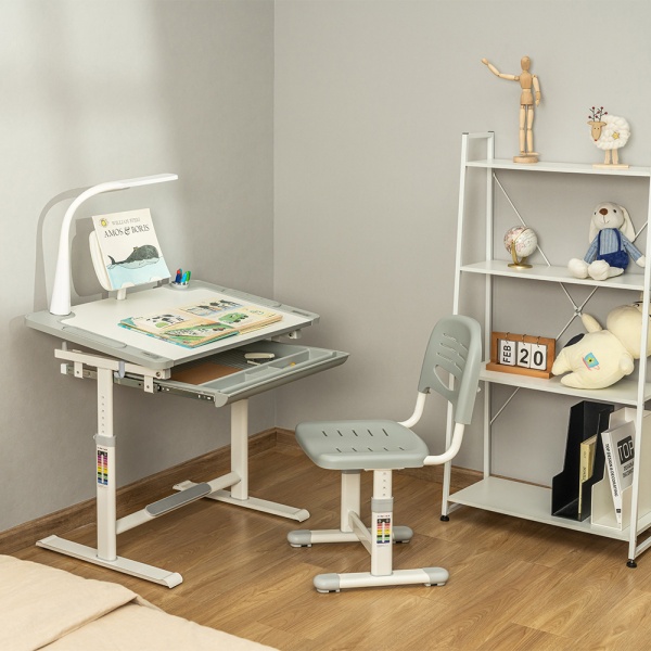 Комплект парта и стул-трансформеры FunDesk Littonia Grey