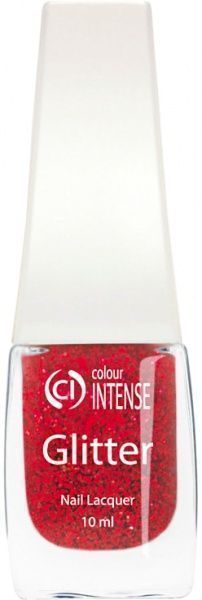 Лак для ногтей Colour Intense Glitter G304 красный 10 мл 