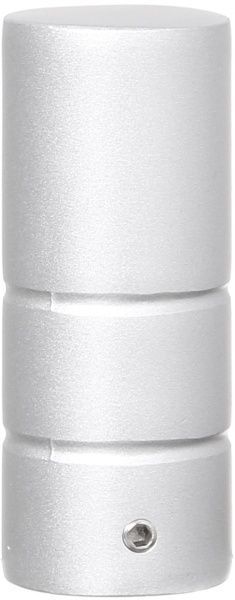 Наконечник Gardinia Ally Циліндр набірний d19 мм матове срібло 2 шт. 