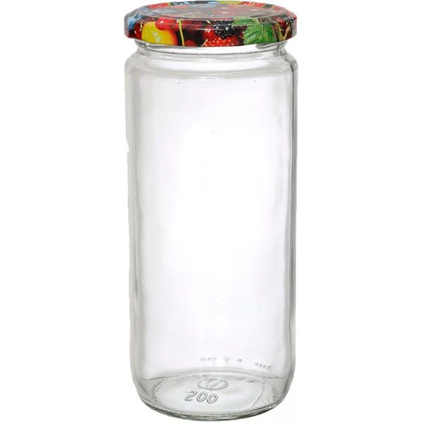 Банка для консервування з металевою кришкою твіст-оф циліндр 500 мл 