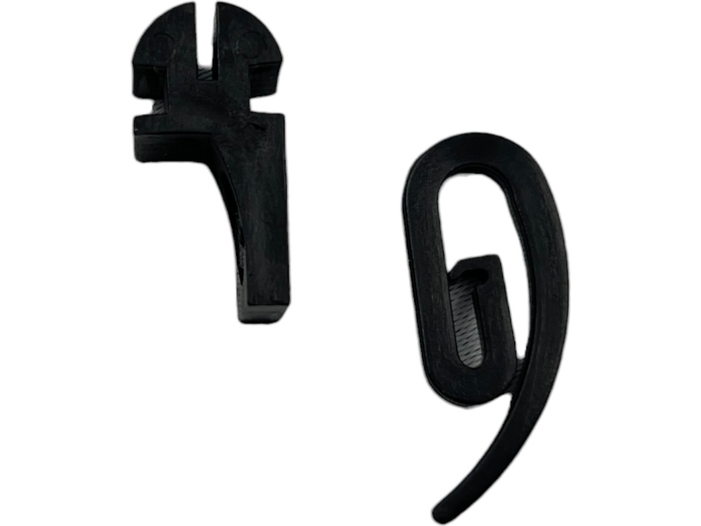 Комплект фурнітури Quadrum Square line набірний чорний 50 шт.