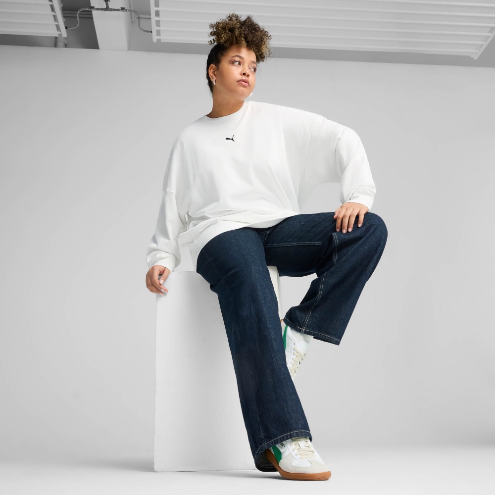 Свитшот Puma ESS Oversized Crew FL 68540002 р.S белый