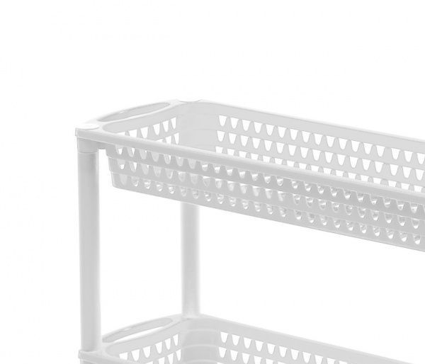 Этажерка пластиковая Heidrun 1562 Baskets 3 яруса 610x180x600 мм белый