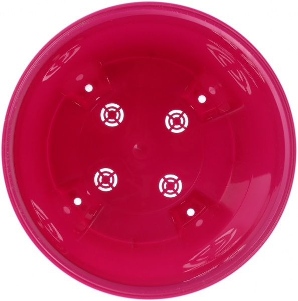 Горщик пластиковий Santino Арте круглий 2 л біло-ліловий 