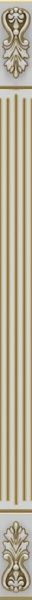 Пілястра Грейд Біла патинована золотом №383 920x50 Арк'юїт