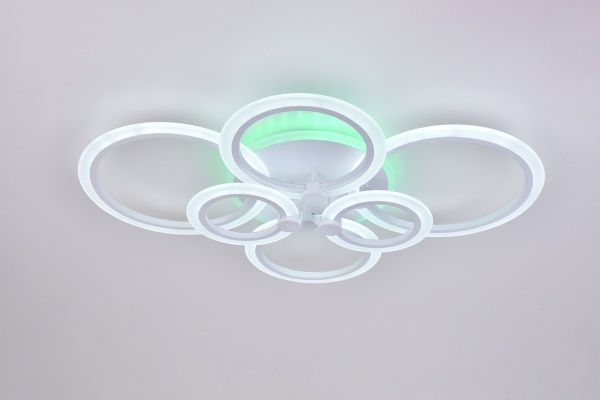 Люстра светодиодная Hopfen Aquila WH-RGB с пультом ДУ 112 Вт белый 