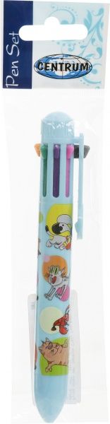 Ручка кулькова Centrum Crazy Pets 8 кольорів 0,7 мм 85575 