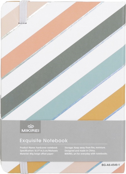 Блокнот Смужки нюд 1 14,5х10,5 см