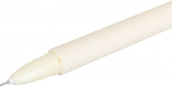 Ручка гелевая Бледно-желтая Улитка чернило синее 