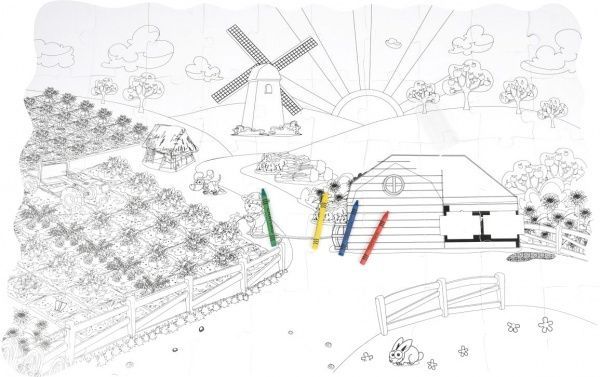 Раскраска-пазл Same Toy Ферма 2035Ut