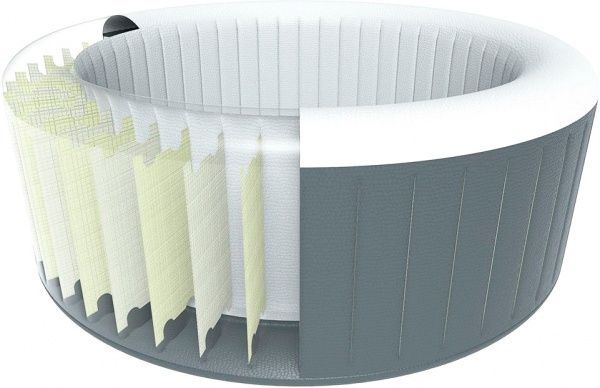 Бассейн надувной Bestway Lay-Z-Spa Paris AirJet 54148 196х66 см