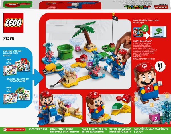 Конструктор LEGO Super Mario Додатковий набір «Пляж Доррі» 71398