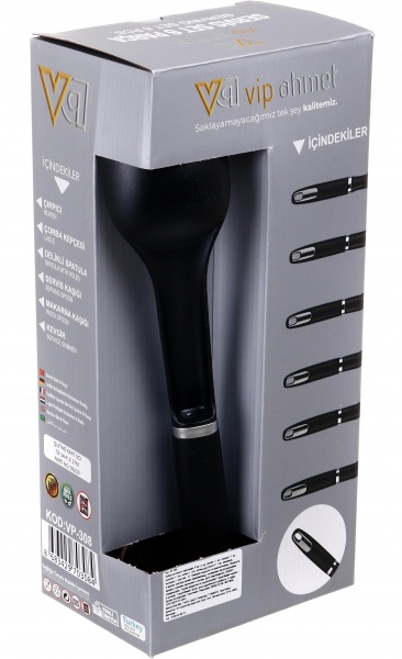 Набір кухонного приладдя Kontensan vp-308 6 шт. Чорний Vip Ahmet