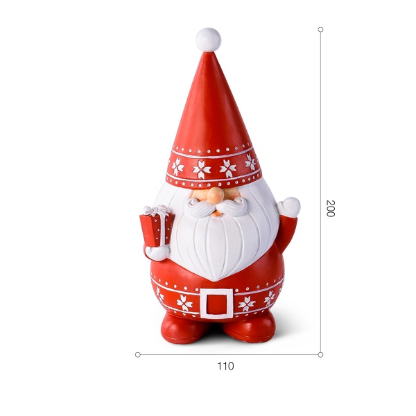 Декоративна новорічна фігура Санта DH-ST-14 Red