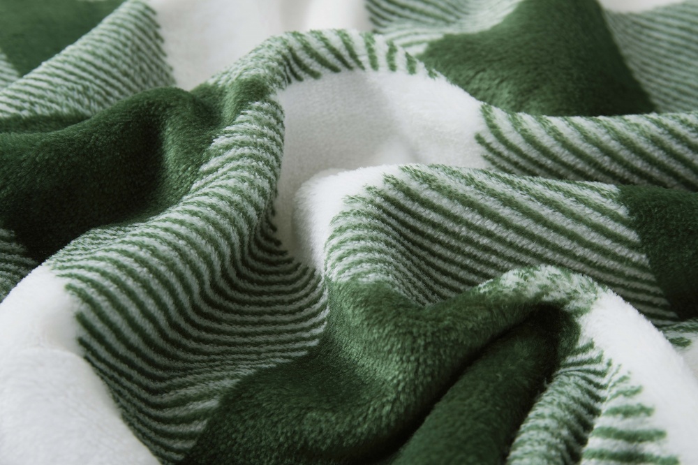 Плед 200x200 см темно-зеленый La Nuit