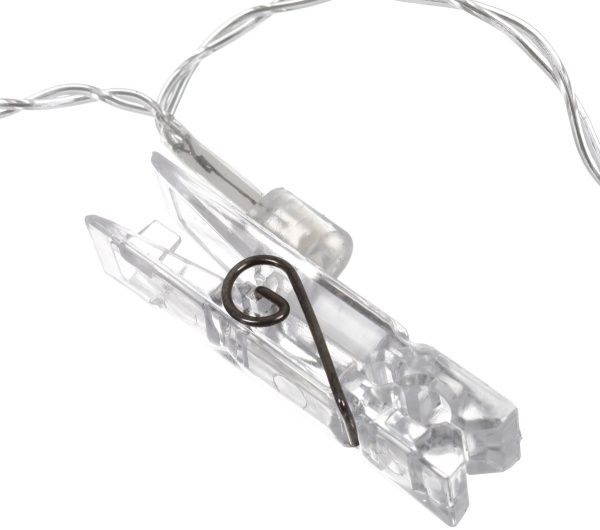 Электрогирлянда линейная для фото CW-LCP-10L15B светодиодная (LED) 10 ламп 1,5 м