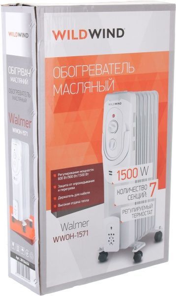 Масляный обогреватель Wild Wind Walmer WWOH-1571