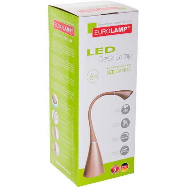 Настільна лампа LED Eurolamp 6 Вт в стилі модерн золота