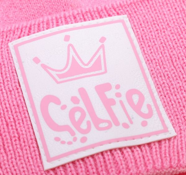 Шапочка детская для девочки Kraft+ 2641 р.50 темно-розовый 