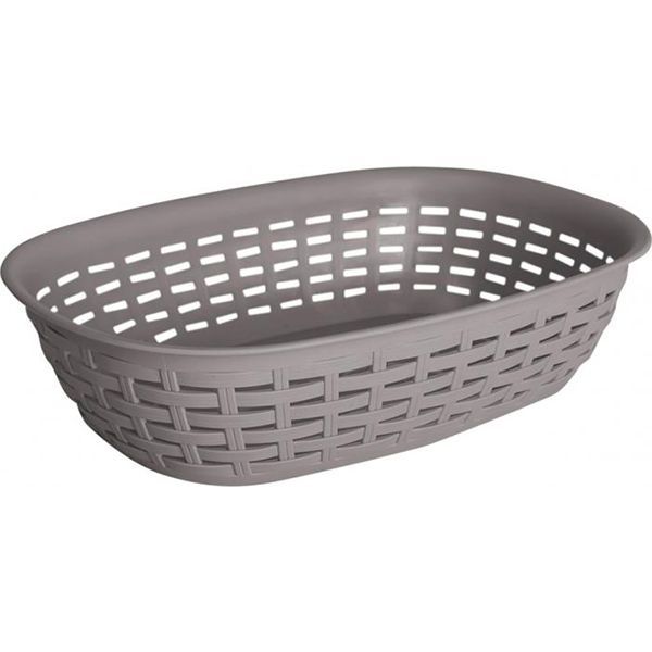 Корзина пластиковая Алеана Ротанг какао 75x215x305 мм