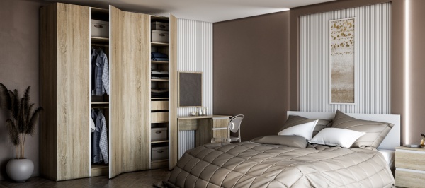 Шафа Грейд Естер-Люкс -1 1000х2380х540 мм, дуб сонома 