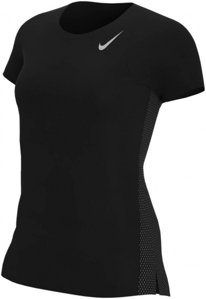 Футболка Nike W NK FAST DF SS TOP DD5927-010 р.XL чорний