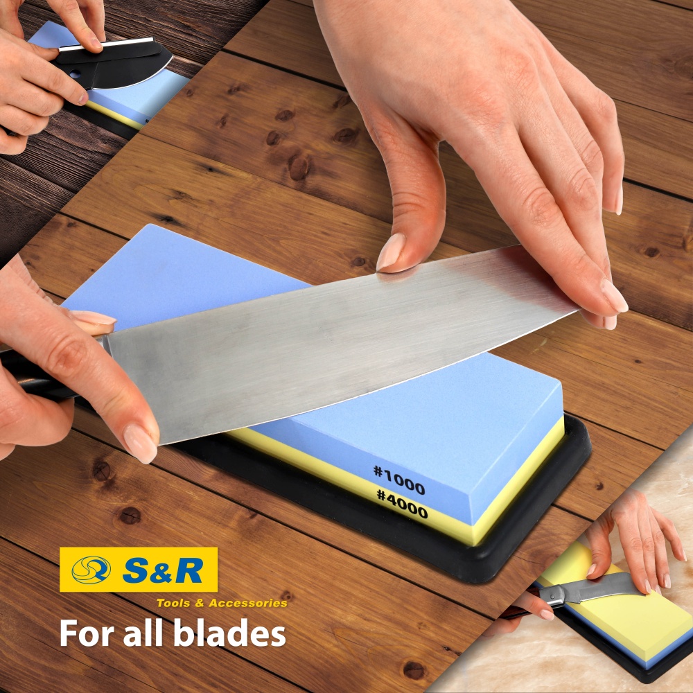 Брусок точильний S&R двосторонній із зерном 1000/4000 123100400
