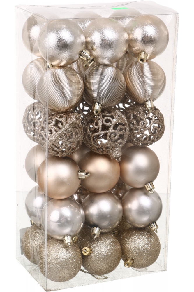 Набір ялинкових куль делікат 24IPC-48 d 60 мм 36 шт./уп.