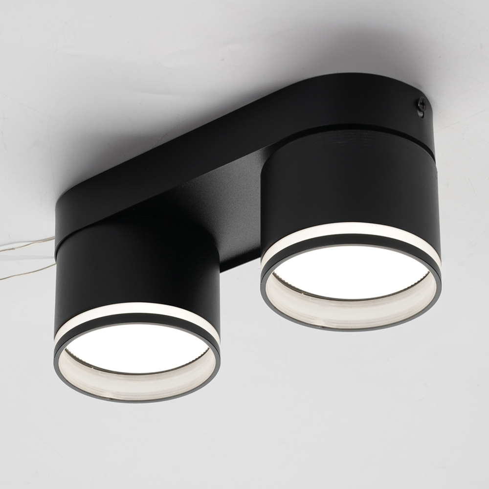 Светильник накладной поворотный LightMaster GX53 черный MLT508-2