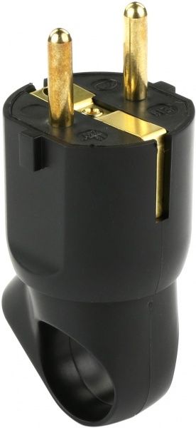 Вилка электрическая Legrand 50194 с заземлением 250В 16А IP20 черный