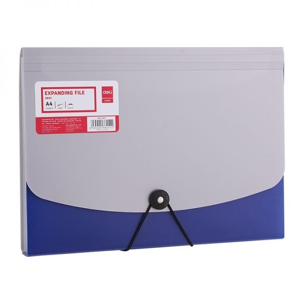 Папка-портфель на резинке Классик Бизнес А4 38151 Deli