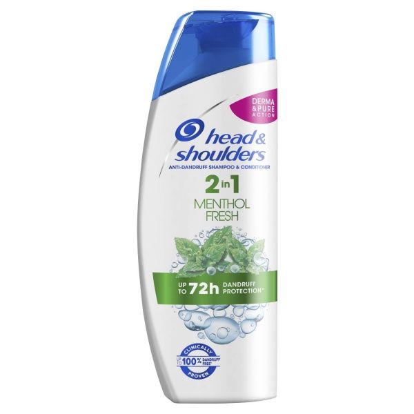Шампунь 2 в 1 Head & Shoulders Свежесть Ментола 225 мл