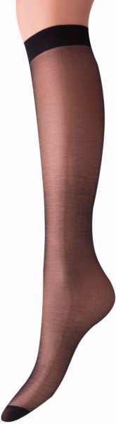 Гольфы ІНТУІЦІЯ BRAVO 15 den 2 пары р. one size черный 