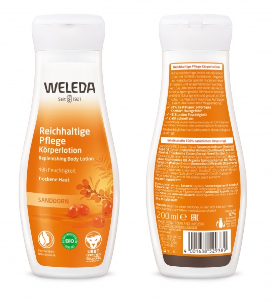 Лосьон для тела Weleda Облепиха питательная 200 мл
