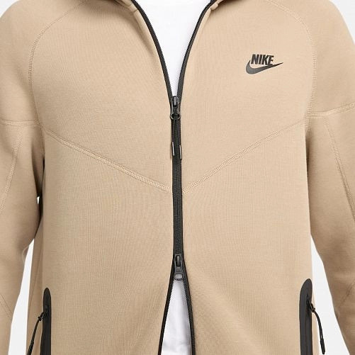 Джемпер Nike M NK TCH FLC FZ WR HOODIE FB7921-247 р.XL бежевий