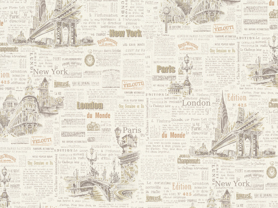 Шпалери вінілові на флізеліновій основі Слов'янські шпалери Elegance collection Гардіан 2367-01 1,06x10,05 м