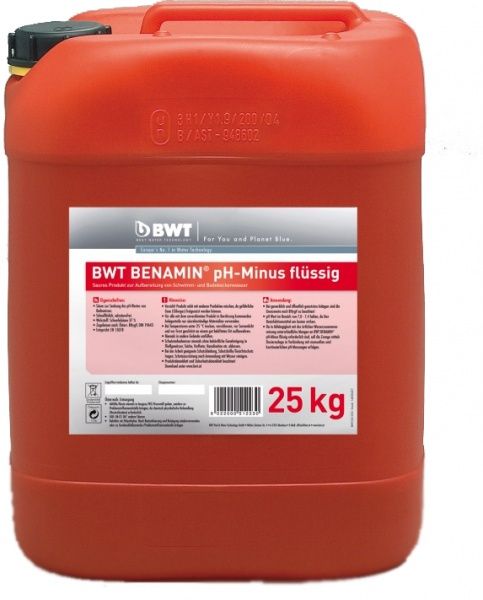 Засіб Benamin pH-minus для корекції pH води у басейнах BWT 