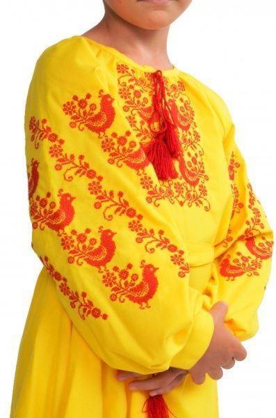 Сукня Едельвіка 134 жовтий 166-19/00 