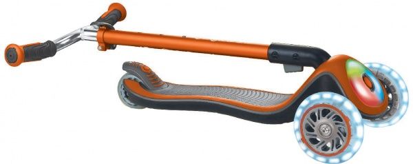 Самокат Globber Elite Prime с подсветкой оранжевый 444-804 