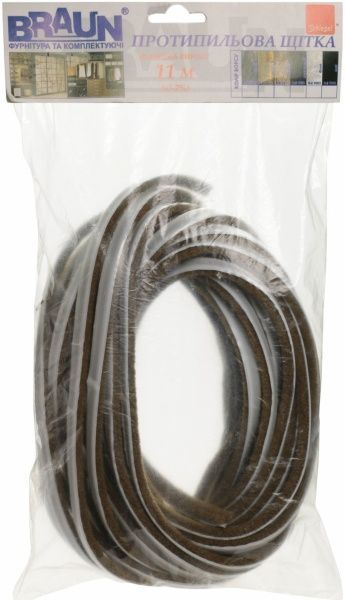 Пилозахисна щітка короткий ворс Schlegel 11 м 7,9x6 мм хакі