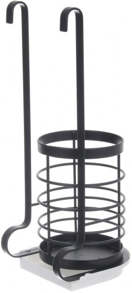 Чаша навесная Flamberg для столовых приборов на рейлинг черный