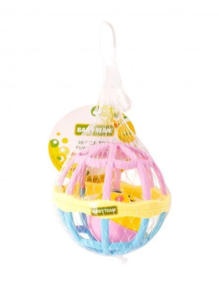 Игрушка-погремушка Baby Team Веселый мячик 8405