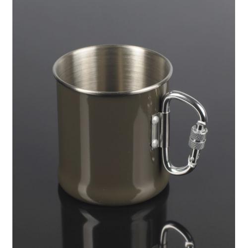 Кухоль Mil-Tec 0,25 л ВІЙСЬКОВА СТАЛЕВА З КАРАБІНОМ [182] OLIVE