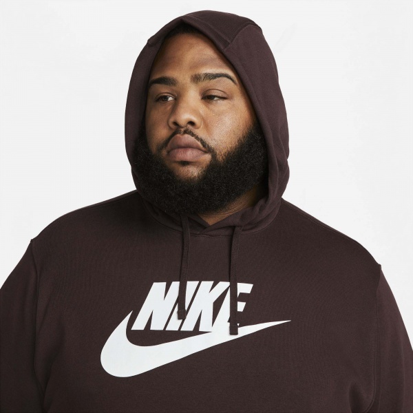 Джемпер Nike M NSW CLUB HOODIE PO BB GX BV2973-203 р. 3XL бордовий