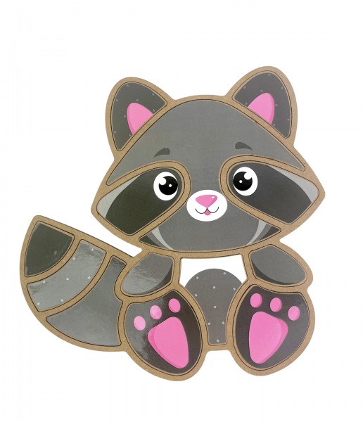 Пазл-мозаїка Apli Krapli Складанка Єнот СК-06