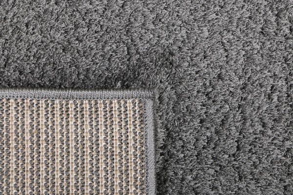 Килим Ozkaplan Karpet Gold Shaggy темно-сірий 2,5x3,5 м