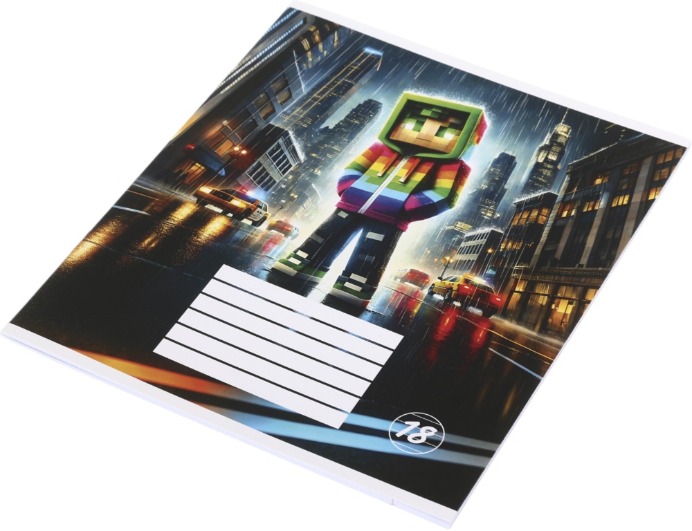 Тетрадь школьная Pixel_25 18 листов линия Nota Bene