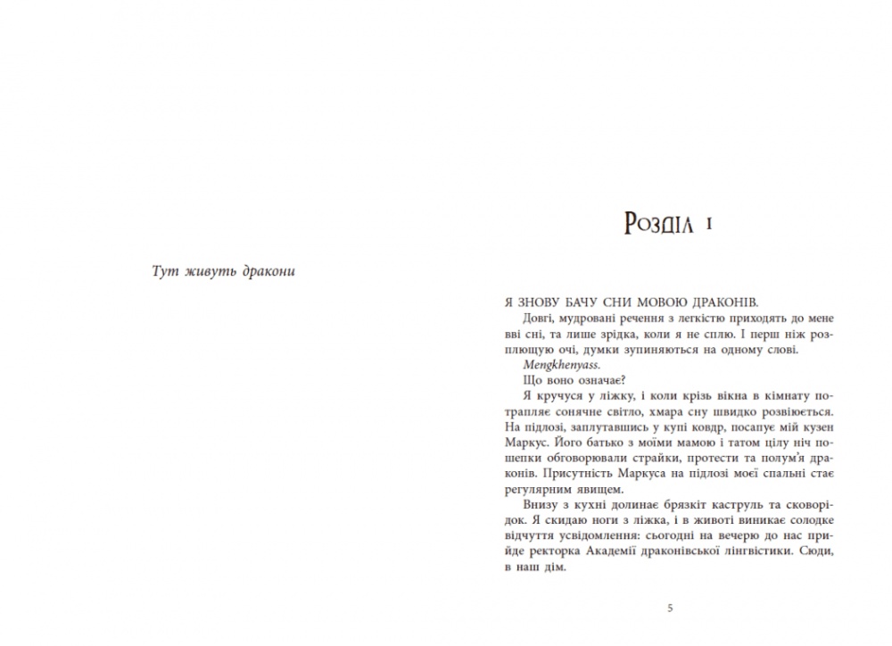 Книга С. Ф. Уильямсон «Мова драконів» 978-617-09-9526-1